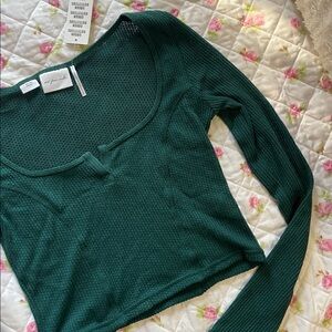 Long Sleeve Cropped Shirt